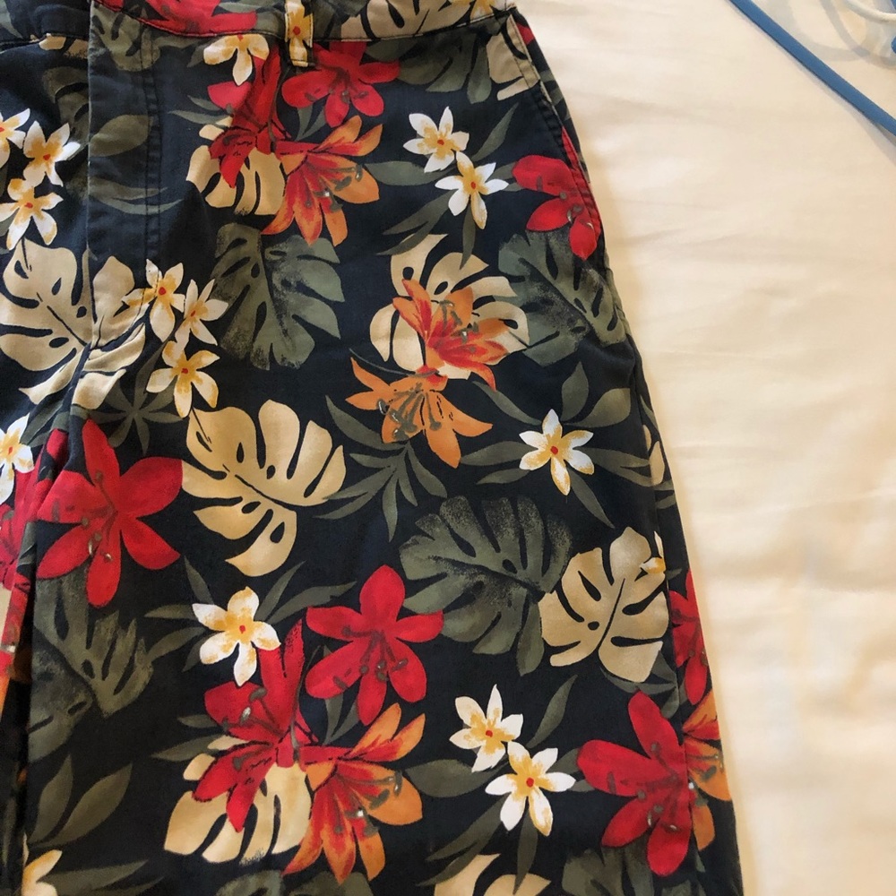 Vibrant Floral Capris